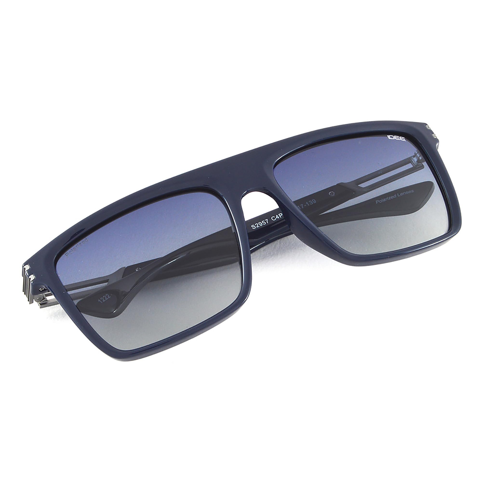 IDEE Gafas de sol 100% con protección UV para hombre, talla L, forma cuadrada, IDS2957C4PSG
