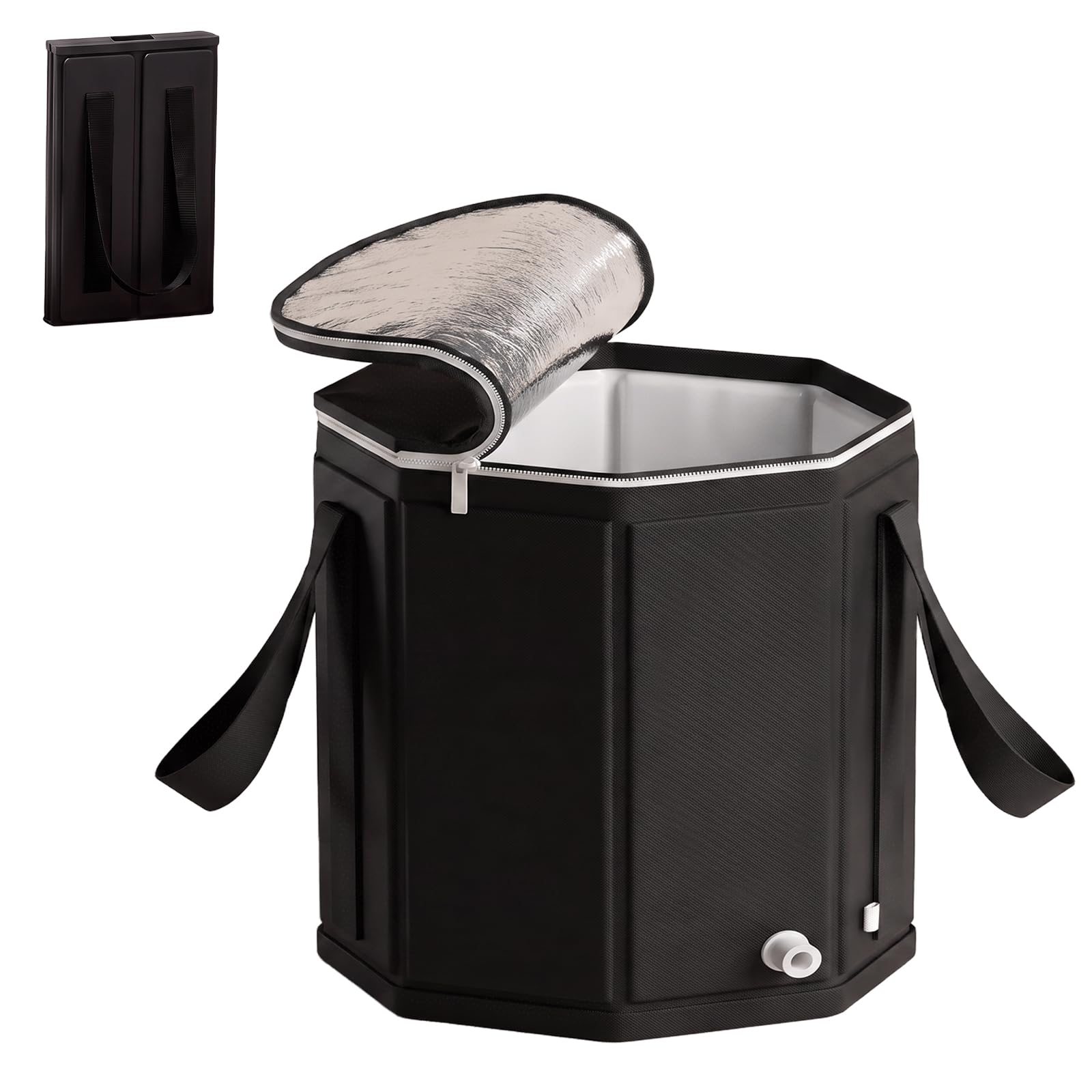 Bassin de bain de pieds portable pliable pour le camping et le lavage en plein air