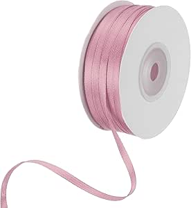 uxcell Satin Ribbon, 1/8 Inch x 100 Yards Light Pink Double Face ...