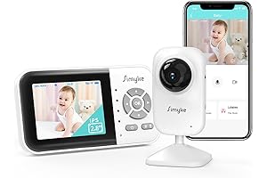 Upgraded WiFi Video Baby Monitor with 2.8" Display, Long-Distance, 2-Way Talk