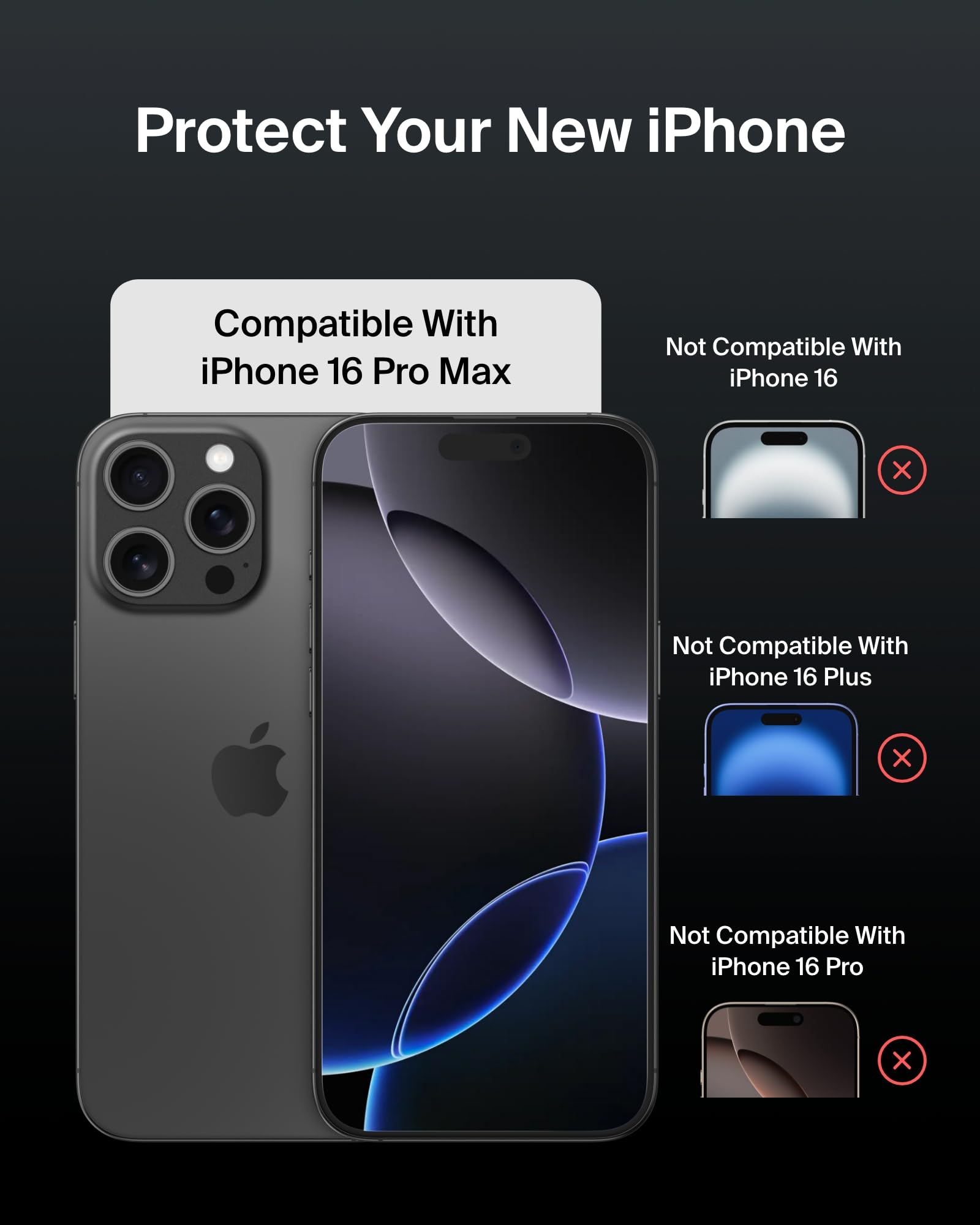Belkin ScreenForce InvisiGlass iPhone 16 Pro Max Screen Protector, Scratch-Resistant Impact Protection - Image 3