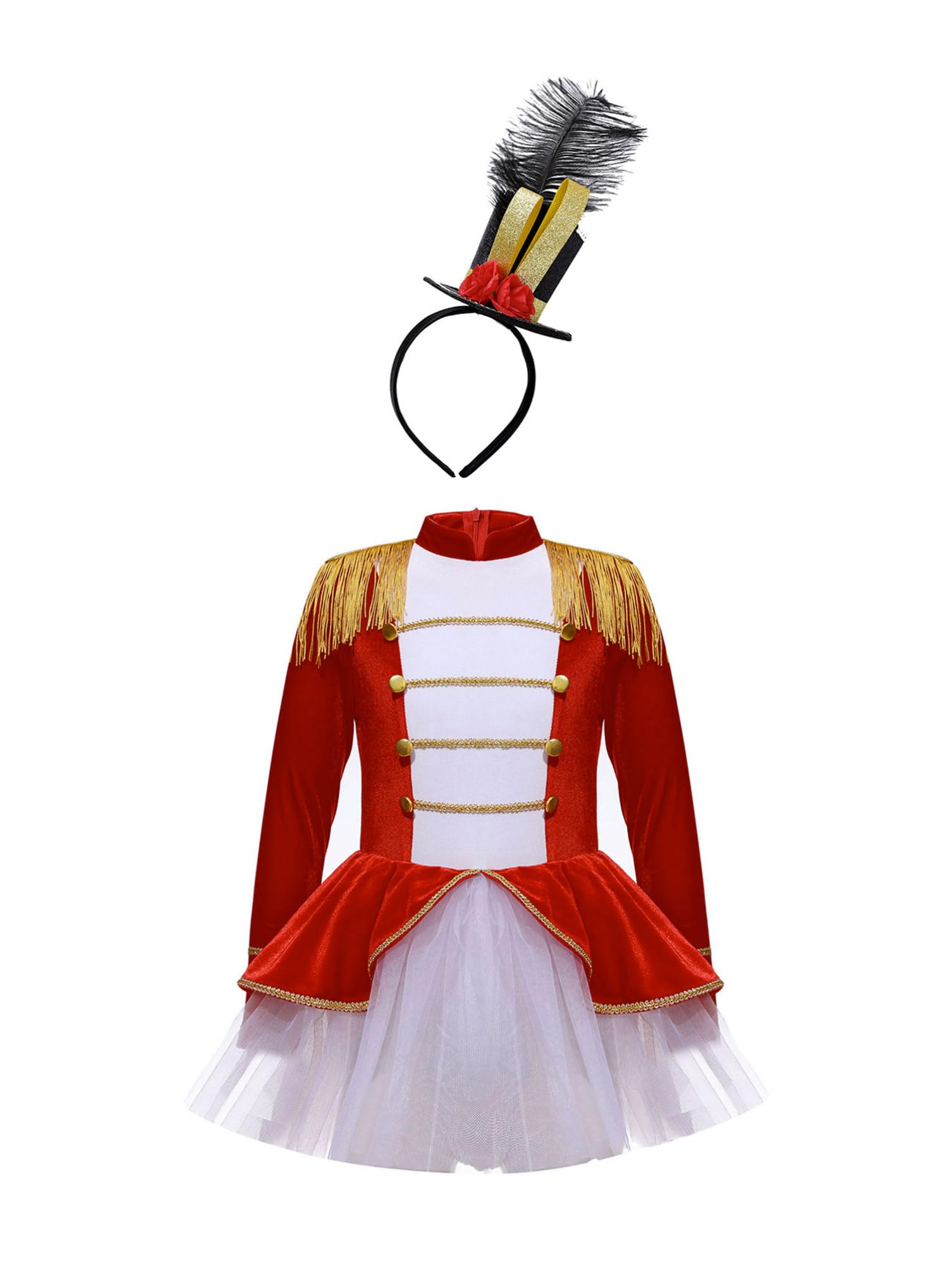 Costume Da Domatrice Per Bambina - Tuta Circo Manica Lunga Per Carnevale E Spettacoli - Foto 8