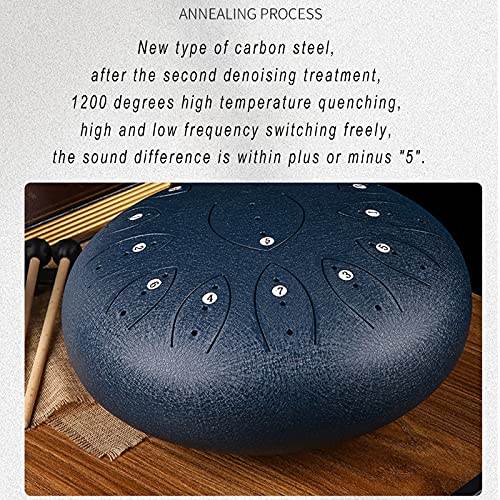 Steel Tongue Drum 11 Notas 10 Pulgadas Red miniatura 5