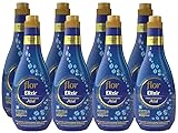  Flor Elixir Suavizante para la Ropa Concentrado, Aroma Azul - 60 dosis o 1200ml, Pack of 8