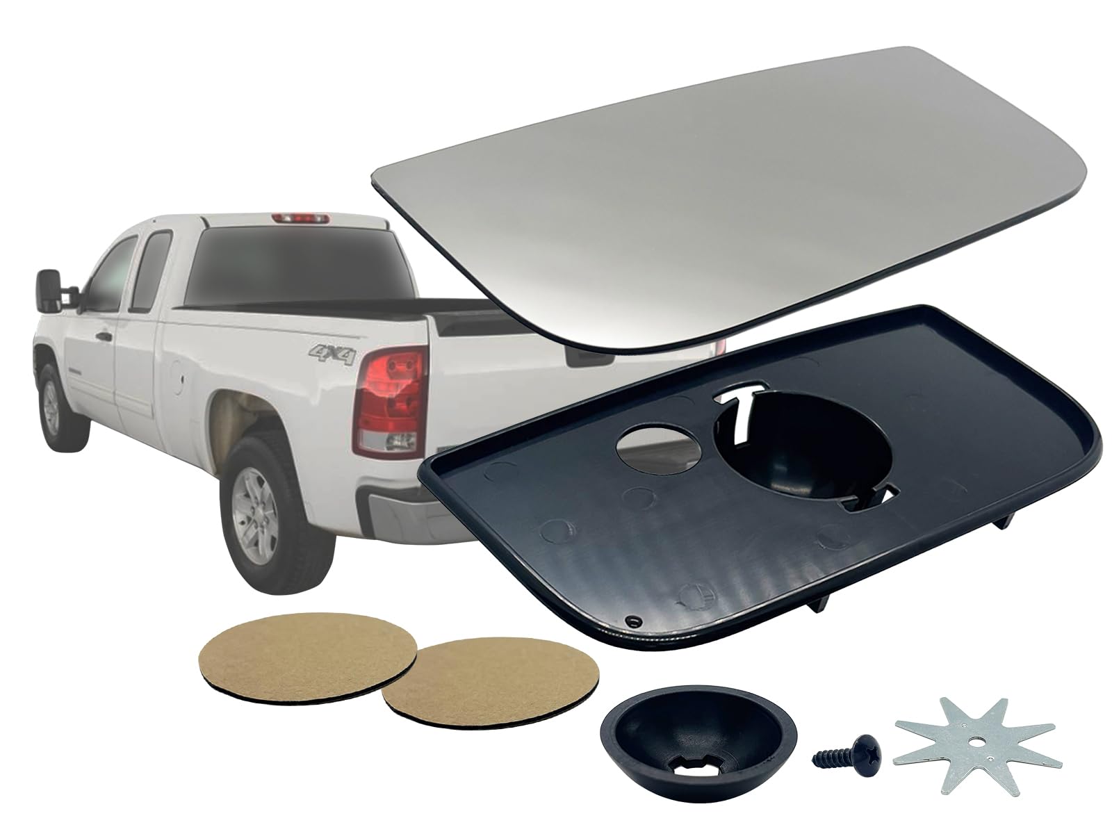Amazon.com: APA 替換品適用於下拖鏡玻璃2007-2019 SILVERADO SIERRA