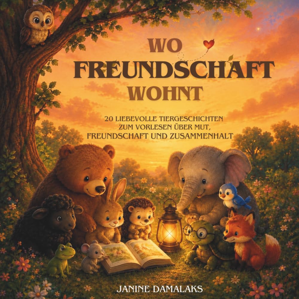 Wo Freundschaft wohnt: 20 liebevolle Tiergeschichten zum Vorlesen über Mut, Freundschaft und Zusammenhalt