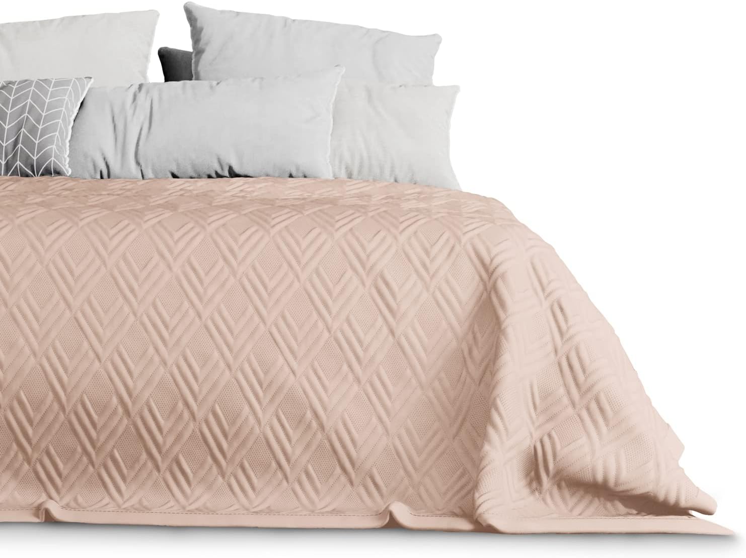 AmeliaHome Bedspread 240 x 260 cm Bed Throw DoubleSided Ultrasonic