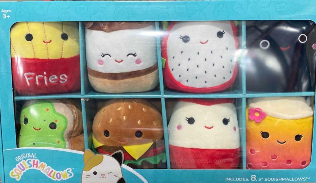 5-inch Squishmallows, Food Theme, 8-Pack