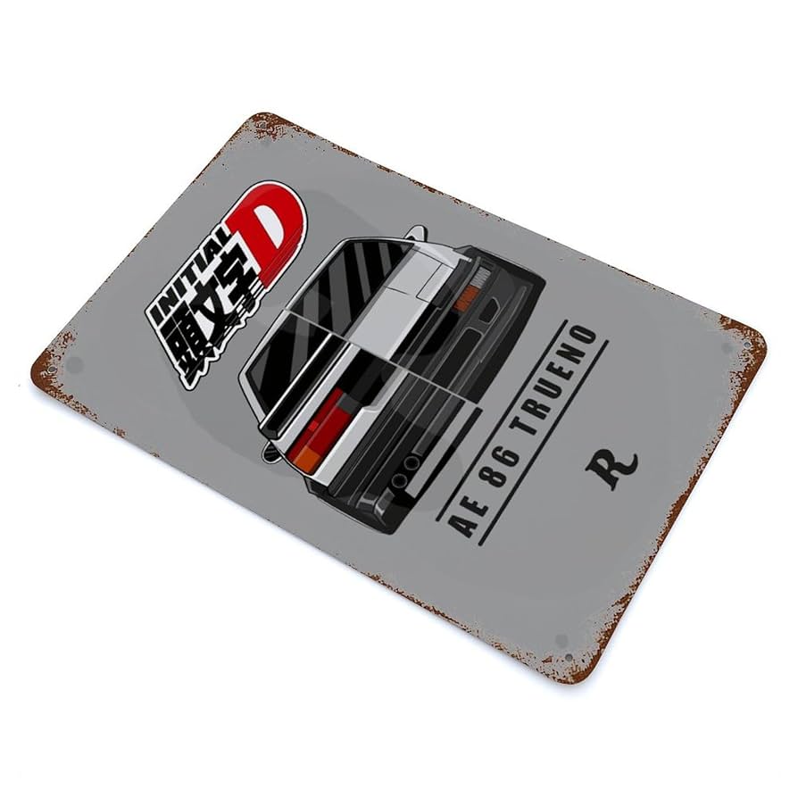 ブリキ看板 Amazon.co.jp: ブリキ看板 頭文字d イニシャル D Ae86 鉄絵画