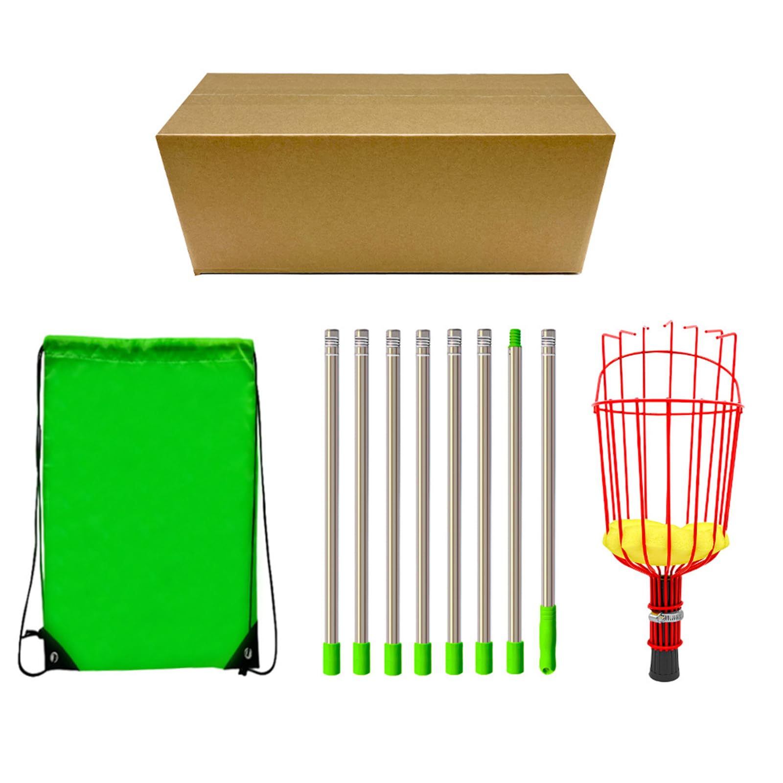 Telescopic Fruit Pickers Easy Assembly Fruit Harvesters for Home Gardening and Professional Farming Needs Extendable Harvesters