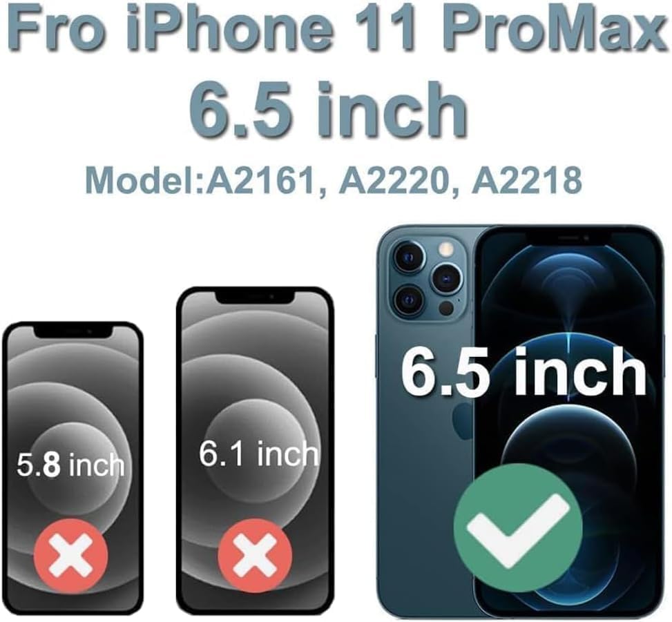 for iphone 11 pro max screen replacement 6.5 inch, 3d touch lcd display digitizer assembly with repair tools - (model a2161, a2220, a2218) 6.5" for iphone 11 pro max