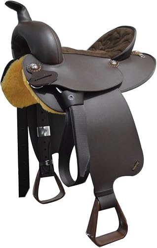Wintec Western Youth Round Skirt Saddle 13In Brown
