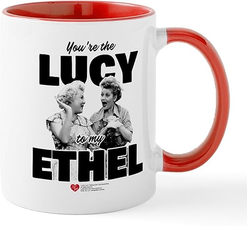 CafePress Lucy To My Ethel - Taza de café de cerámica, taza de té, 11 onzas