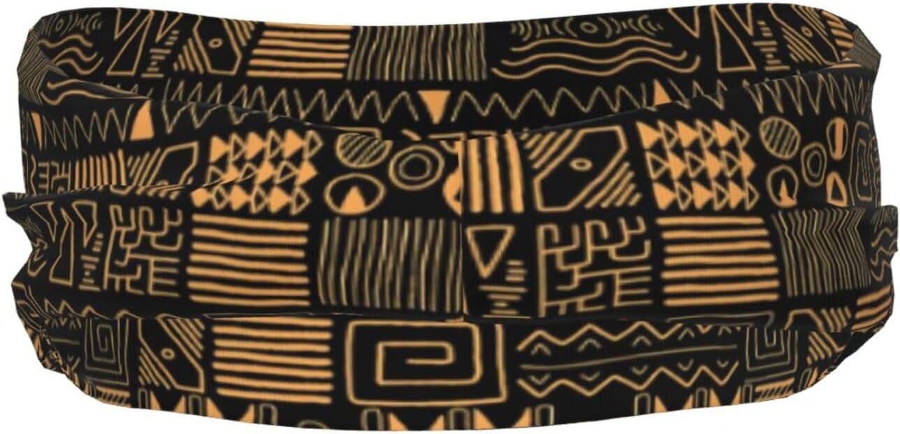 Cute African Tribal Women's Men's Sweatband Sports Headband for Running,Cycling, Yoga,Fitness Workout Africa Hairband image 3