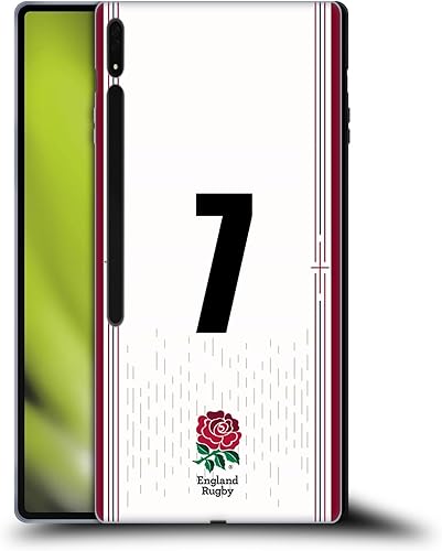 Miniatura 8 de Head Case Designs Officially Licensed England Rugby Union Position 9 202324 Players Home Kit Soft Gel Case Compatible with Samsung Galaxy Tab S8
