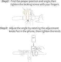 Vista 9 de Soporte de teléfono para Segway Ninebot MAX G30 F20 F30 F40 Scooter eléctrico, ajustable eMoped para manillar de bicicleta, soporte de teléfono
