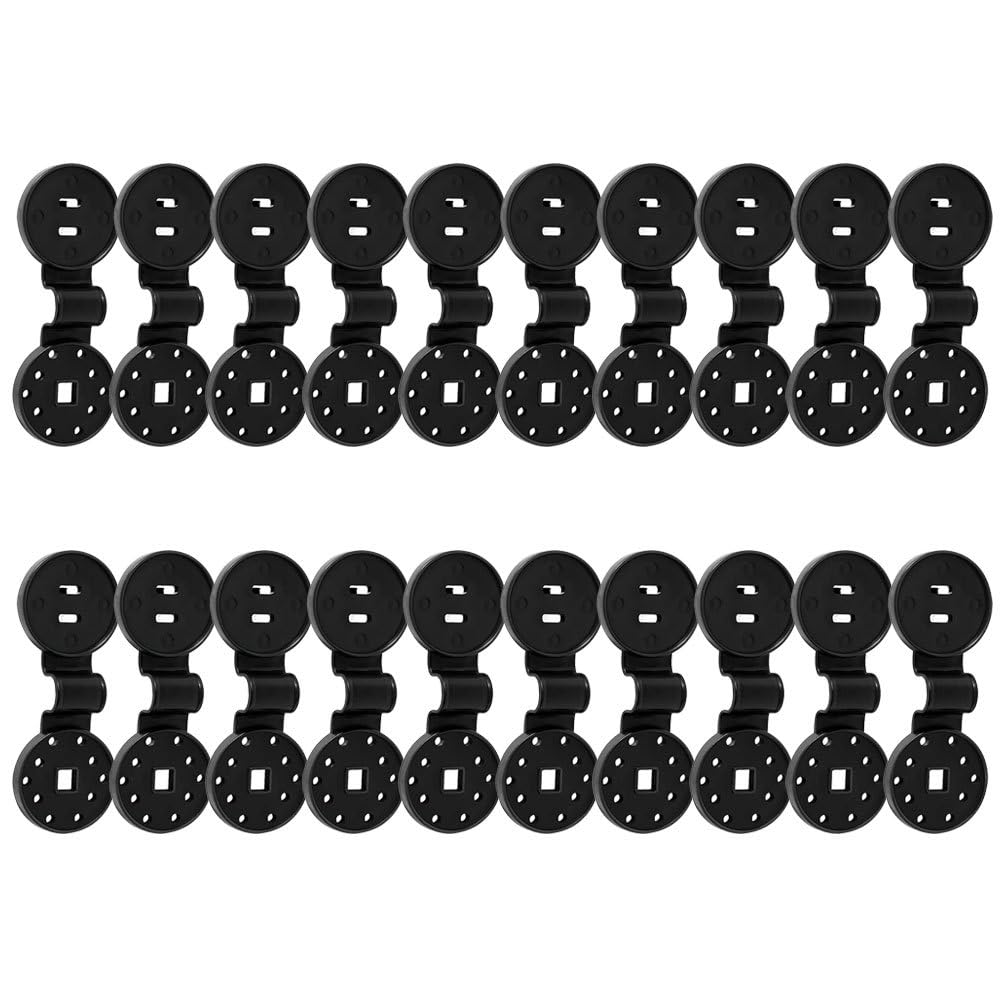 DOITOOL100pcs Shade Cloth Plastic Clips Round Sunshade Clips Shade Netting Black Clips for Greenhouse Outdoor Garden Netting Agricultural Tool