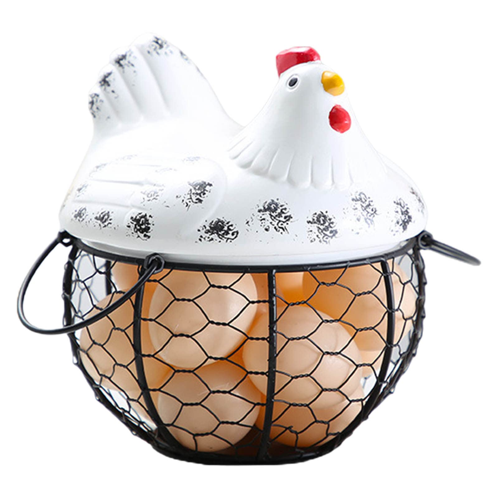 Ceramic for Egg Holders Countertop Farm Cute Perfect Housewarming Gift Multi-function Fine Workmanship Egg Holder for Refrigerator