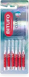 Escova Interdental Bitufo Interclean Extrafina Cilíndrica 3 milímetros 6 unidades, Bitufo