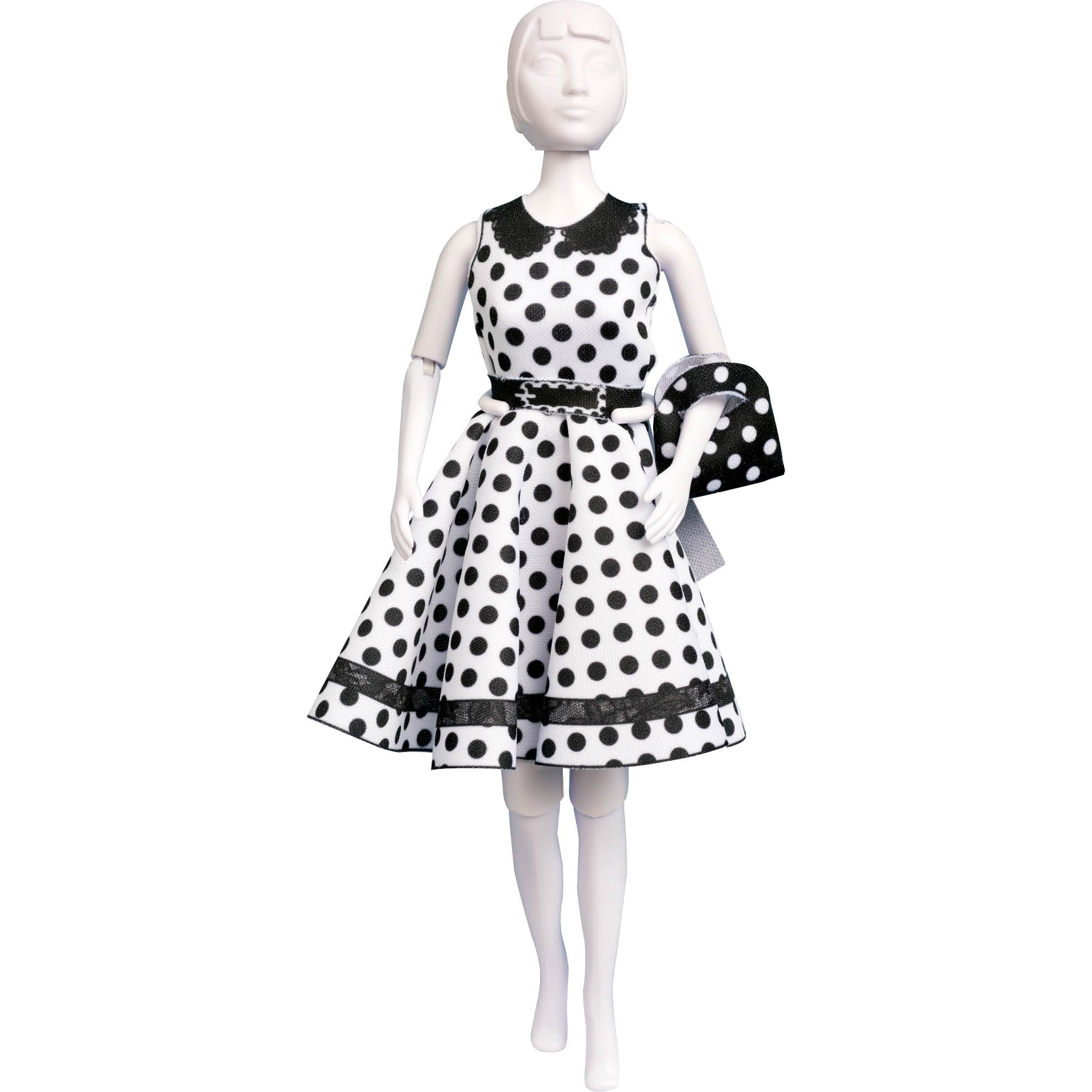 Dress Your Doll Manichino per Modelli di Abiti Miniatura 29 cm Bambola Piccola Snodabile da Vestire Plastica Bianca Giochi per Creare Vestiti per Bambole Cucito Creativo Accessori