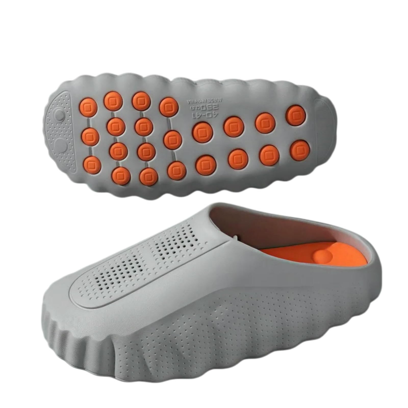 WANGSHUO Ciabatte Estive Slides Eva di Acupressione Unisex, Sandali Anti-Scivolo per La Doccia Spiaggia All'aperto-green-40-41