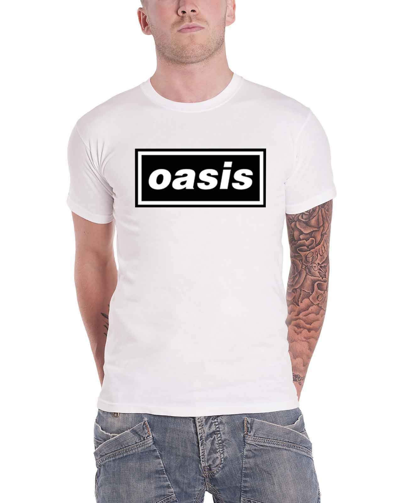 Oasis Unisex White Oasts01mw04 T-Shirt, Large