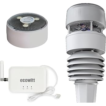 ECOWITT Wifi Weather Station GW3001, 7-in-1 Garden Wireless Weather Station with Outdoor Sensor WS90 with Home 3-in-1 WiFi/Ca