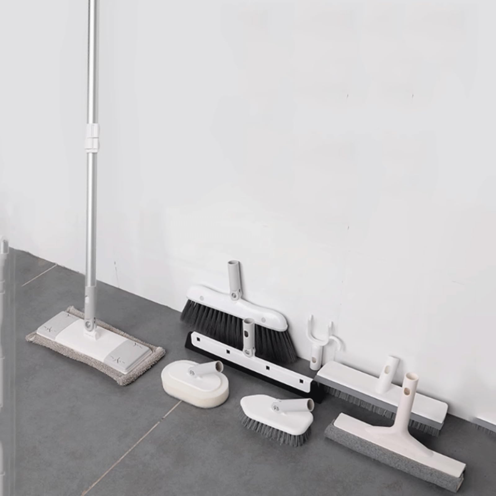 Juego de cepillos de Limpieza Cepillo de Suelo Multiusos unipolar, Juego de cepillos para Suelo, Escoba, Cepillo de Limpieza de Ventanas para Limpieza del hogar
