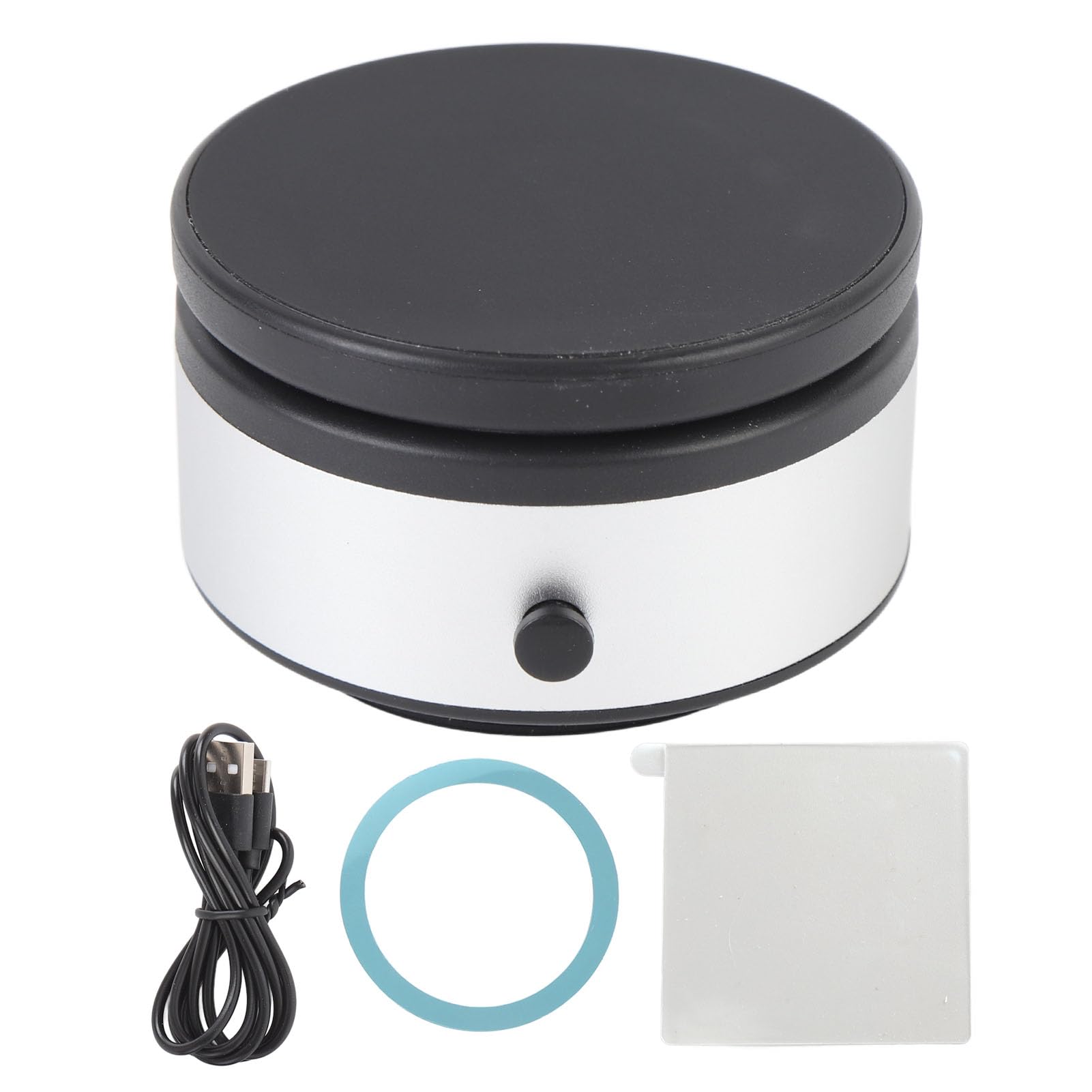 Supporto magnetico elettrico per telefono, con stabile adsorbimento magnetico, per cruscotto dell'auto (argento)