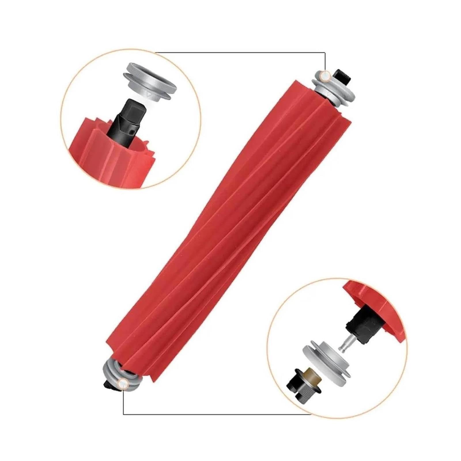 Cepillo Principal De Goma, Compatible Con Roborock S7 S7+ S7 MaxV S7 MaxV Plus Ultra Q7 Q7+ Q7 Max Q7 Max+ Robot Aspirador(4 pack)