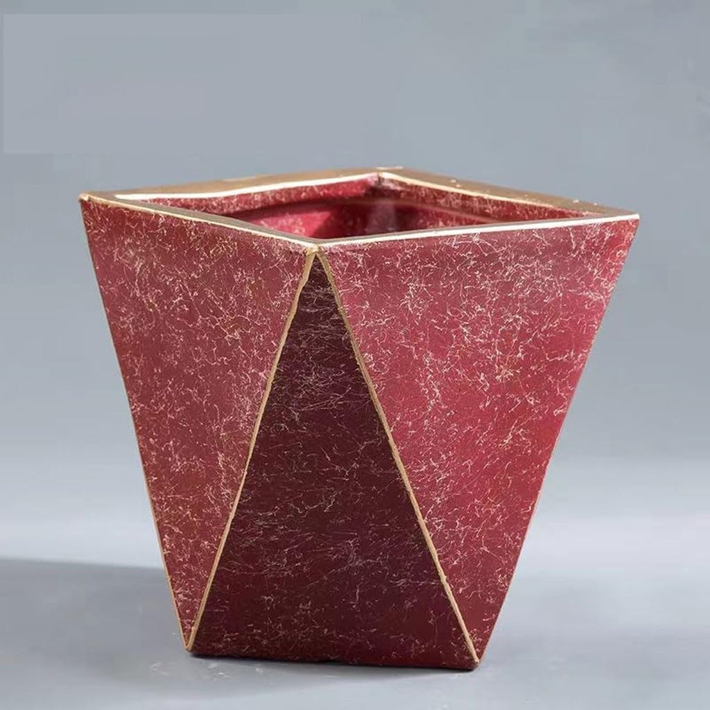 ARINAL Doniczka 20 cm ceramiczna doniczka na kwiaty prosta nowoczesna domowa stolik kawowy biurko dekoracyjna geometryczna doniczka na kwiaty doniczka do wnętrz (kolor: B, rozmiar: S)