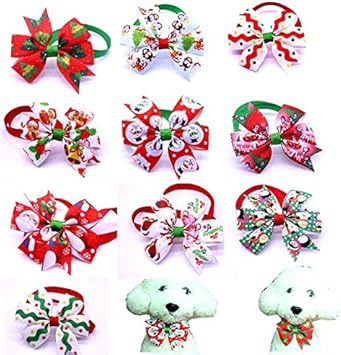 Amazon クリスマス専用 ペットトリミングリボン チョーカー ゴージャスリボン アソート 個セット 犬用 猫用 業務用ペットサロン トリマー様にも Huggy Buddy S ハギーバディーズ ヘアアクセサリー 通販