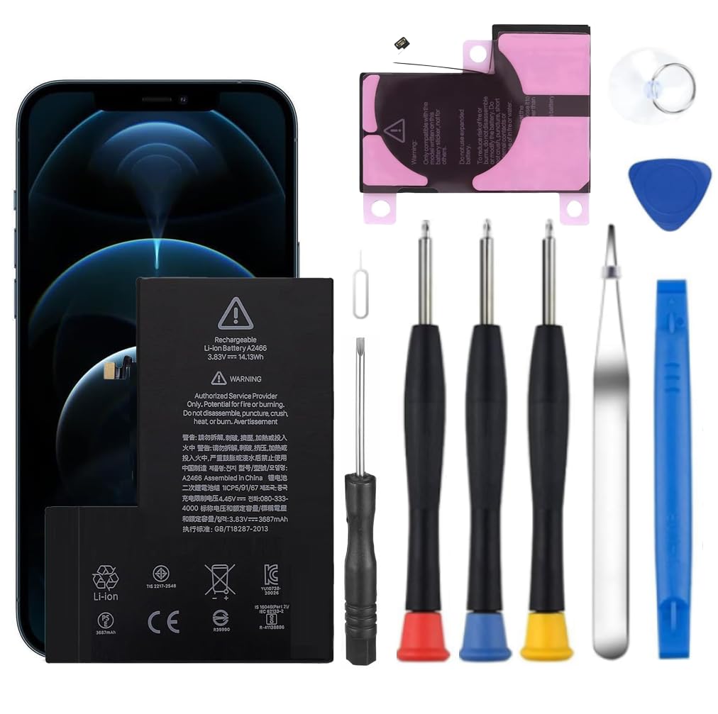 Svenirven Battery for iPhone 12 Pro Max, 2025 Upgraded New Battery Replacement for iPhone 12 Pro Max A2411 A2342 A2410 A2412 with Professional Tools
