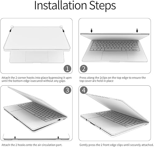 Miniatura 8 de ChiToMa Funda para MacBook Air de 15.3 pulgadas, versión 2023, chip A2941 M2, carcasa rígida de plástico, paño de pulido, cubierta de cámara y