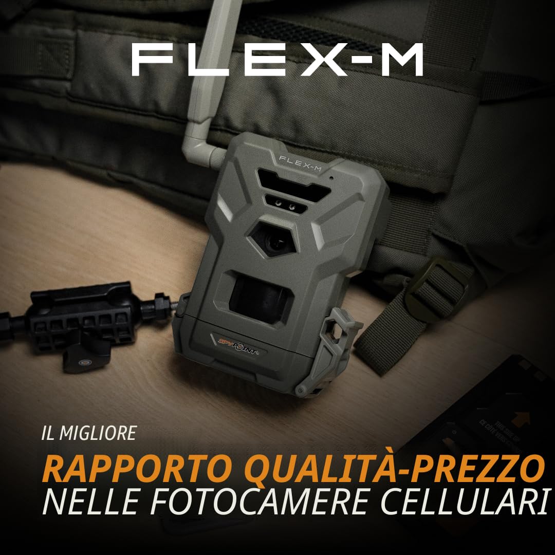 Spypoint Flex-M fotocamera per animali selvatici 28MP visione notturna app smartphone
