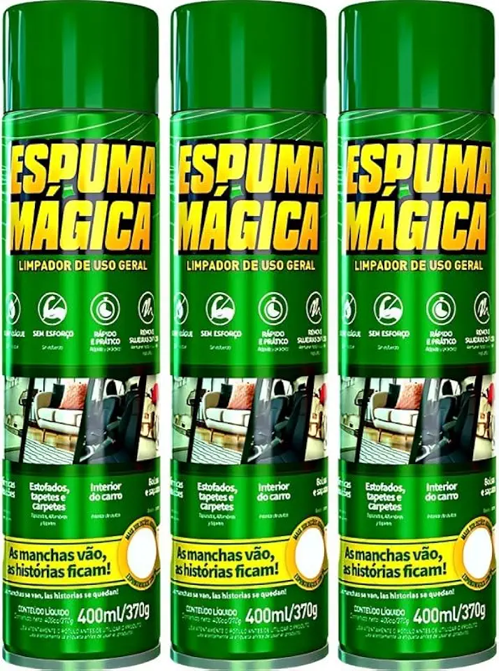 3- Produto Para Limpar Tênis Sapato Espuma Mágica Pro Auto