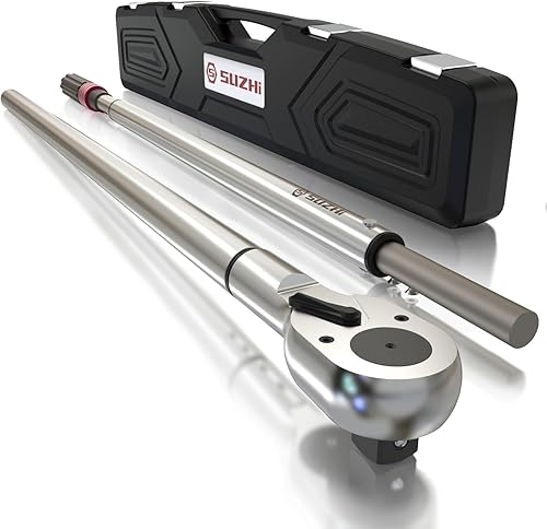 Miniatura 9 de Llave dinamométrica de 12 pulgada 25-250 ft-lb  33.75-337.5N.M  90 Taleación de aluminioresistenteprofesionaldoble dirección  Cr-Mocoche de