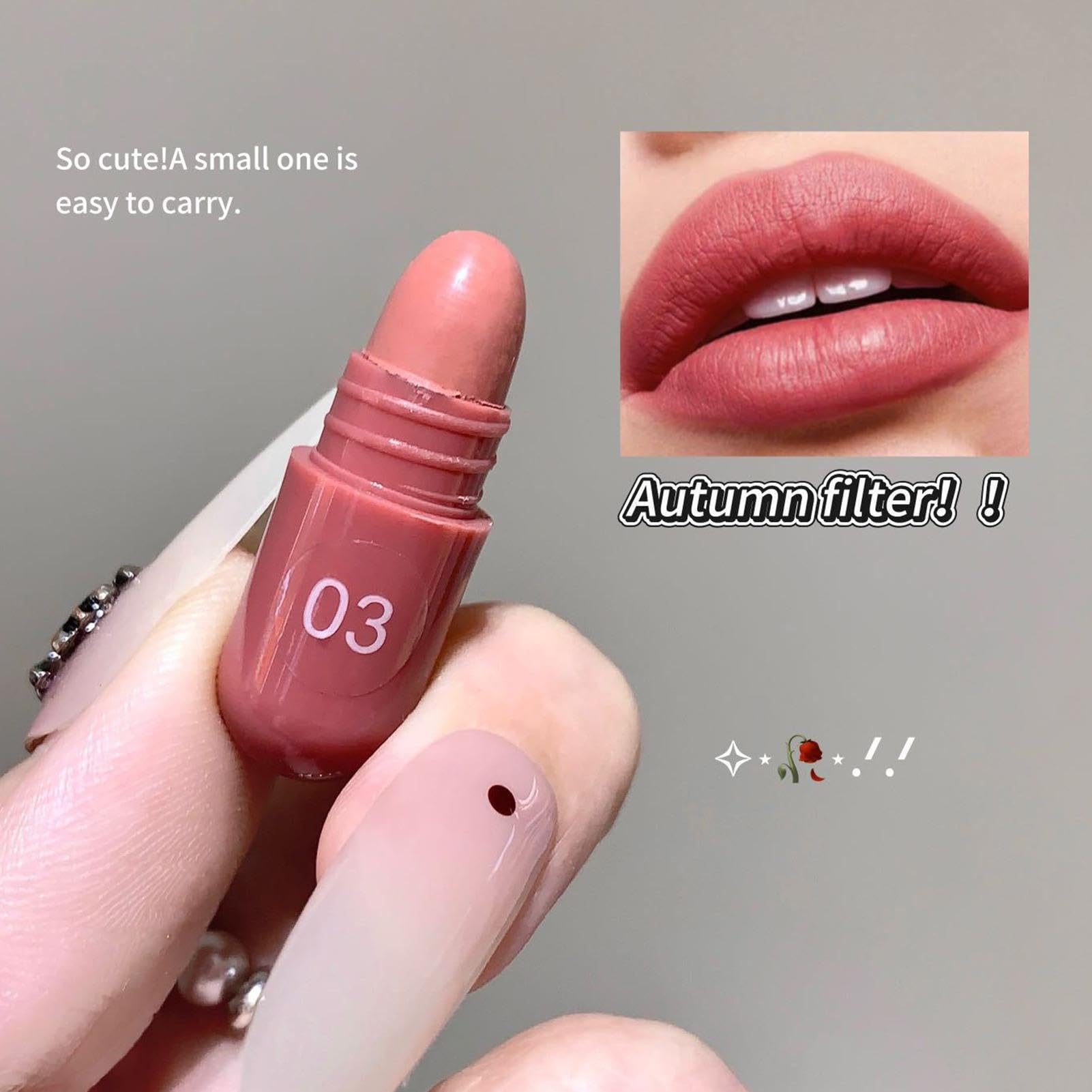 Set Rossetto da Viaggio 8 colori rossetto burro labbra | Set Opaco Formato Mini per Ragazze Donne Adolescenti Feste Addio al Nascituro Matrimonio Quotidiano