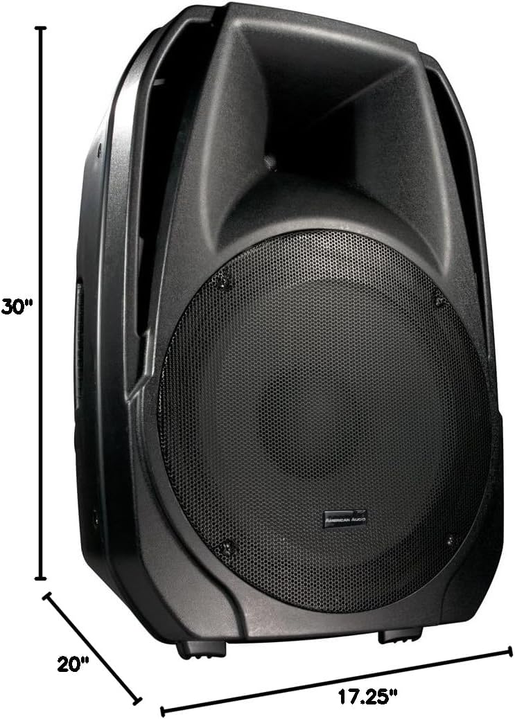 American DJ Supply ELS15BT Powered 15-Inch 2 Way Bluetooth Speakers