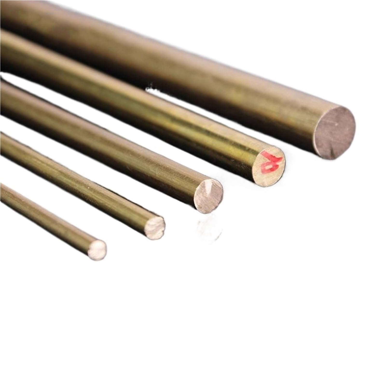 Barra de cobre Varilla de latón macizo, diámetro de la varilla de cobre, barra, herramienta de bricolaje, 7 mm, 8 mm, 9 mm, 10 mm, 15 mm, 20 mm, 25 mm (24 x 200 mm)