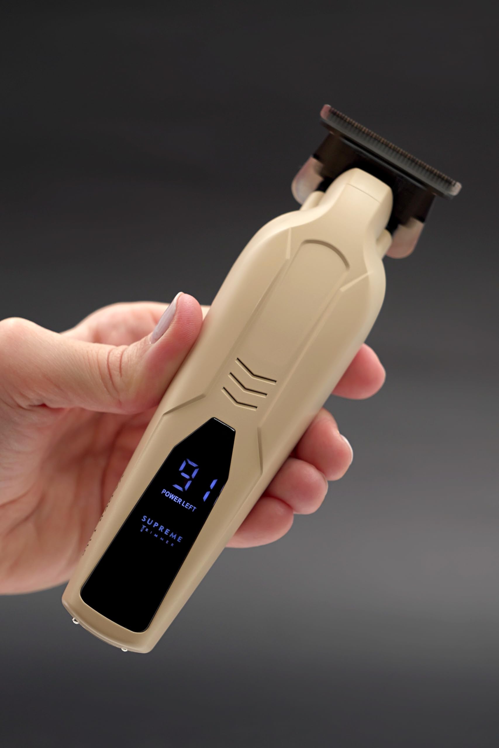 Supreme Trimmer Vader Lite ST3700 – Schnurloser Friseureinsatz & Bartschneider mit Zero-Gap DLC T-Blade, 7000 U/min Motor, 120 Minuten Laufzeit, USB-C-Schnellladung & Führungsschutz für Haar und