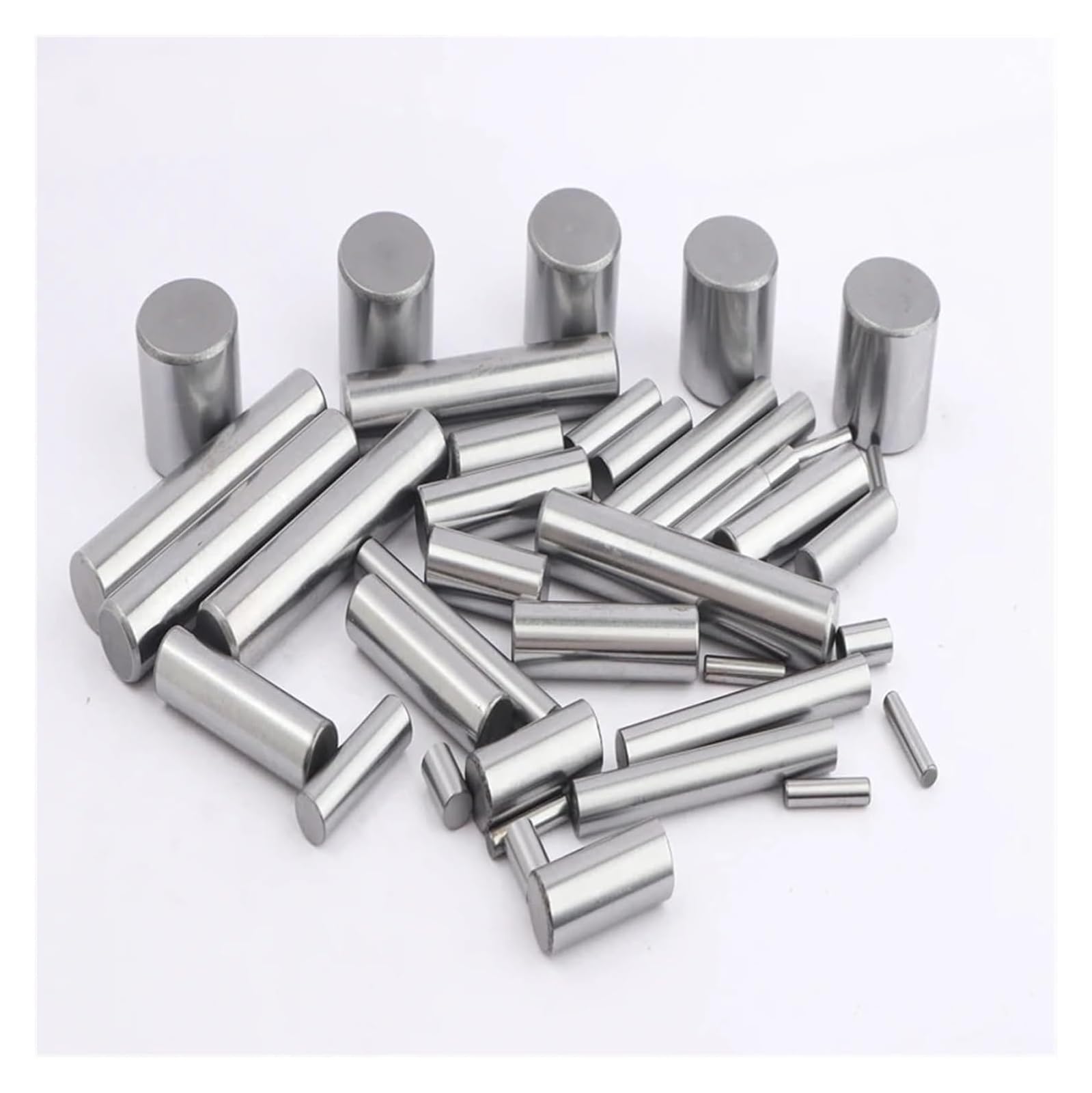 Perni hardware, perno di centraggio cilindrico in acciaio inossidabile 304 M1 M1.5 M2 M2.5 M3 M4 M6 Perni di centraggio in metallo Blocco albero di fissaggio Asta solida rotonda(80mm,5pcs M8)