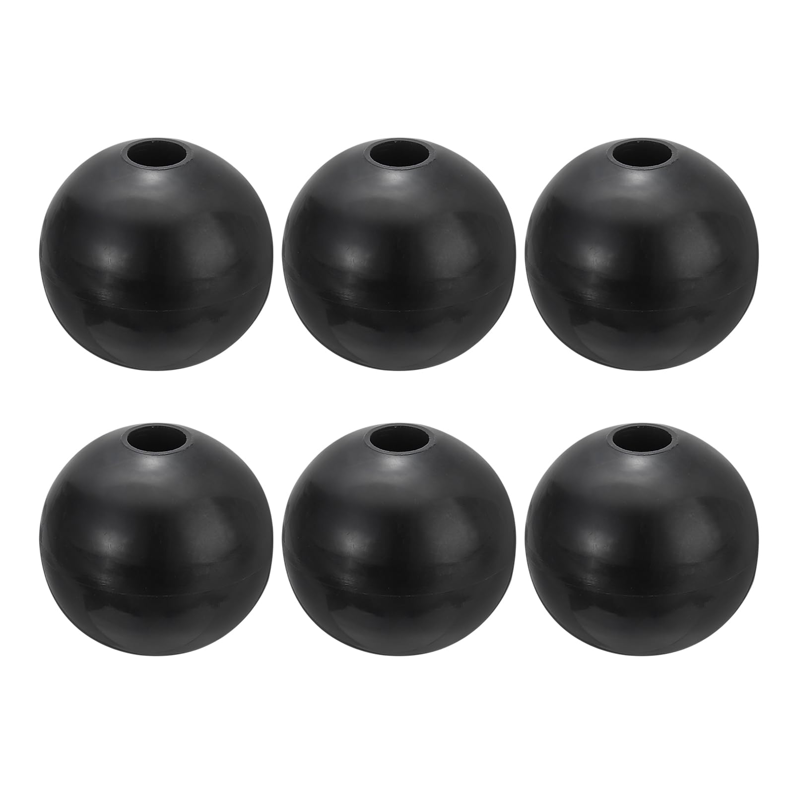 PATIKIL Cable Ball Stopper, 6pcs Gym Machine Accessories for Cable Fitness Equipment Nylon Wire Rope Port Joint Replacement Parts for Home Gym Machine,Black