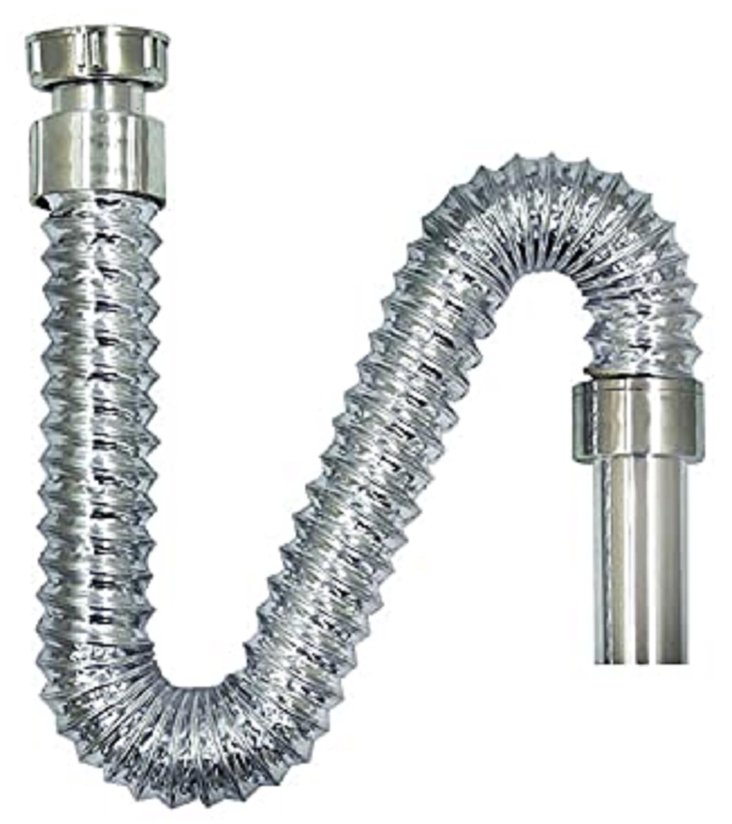 PEFKO PFK029 PVC Water Outlet Flexible & Streachable Waste Pipe for Bathroom Wash Basin/Kitchen Sink (SILVER [ CHROME FINISH ], PACK OF 1) (B0DCKB1FK9) Amazon Price History, Amazon Price Tracker