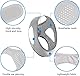 TOEECY 2 Stück Anti Schnarchen Kinnriemen Verstellbarer Schnarchstopper Anti Snoring Chin Strap Antischnarch Band Reduktion Snore Relief Kinnriemen Schnarchlösung für Entspannte Nächte (Grau)