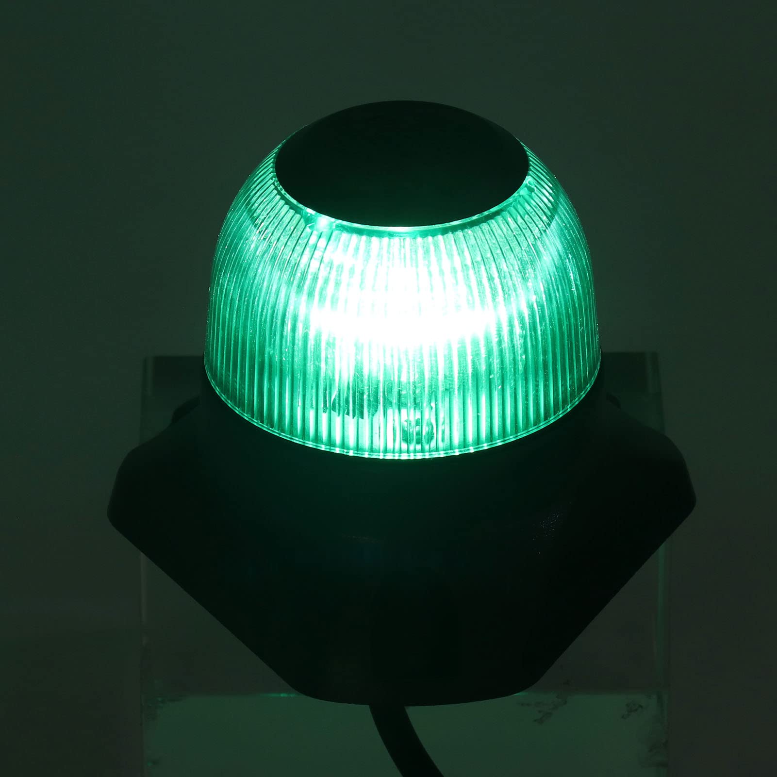 Luce di navigazione a LED per barche, luce di poppa marina, luce di navigazione pieghevole impermeabile IP67 antiabbagliamento con consumo di energia basso di 3 W per yacht da (Verde 2NM 101LM)