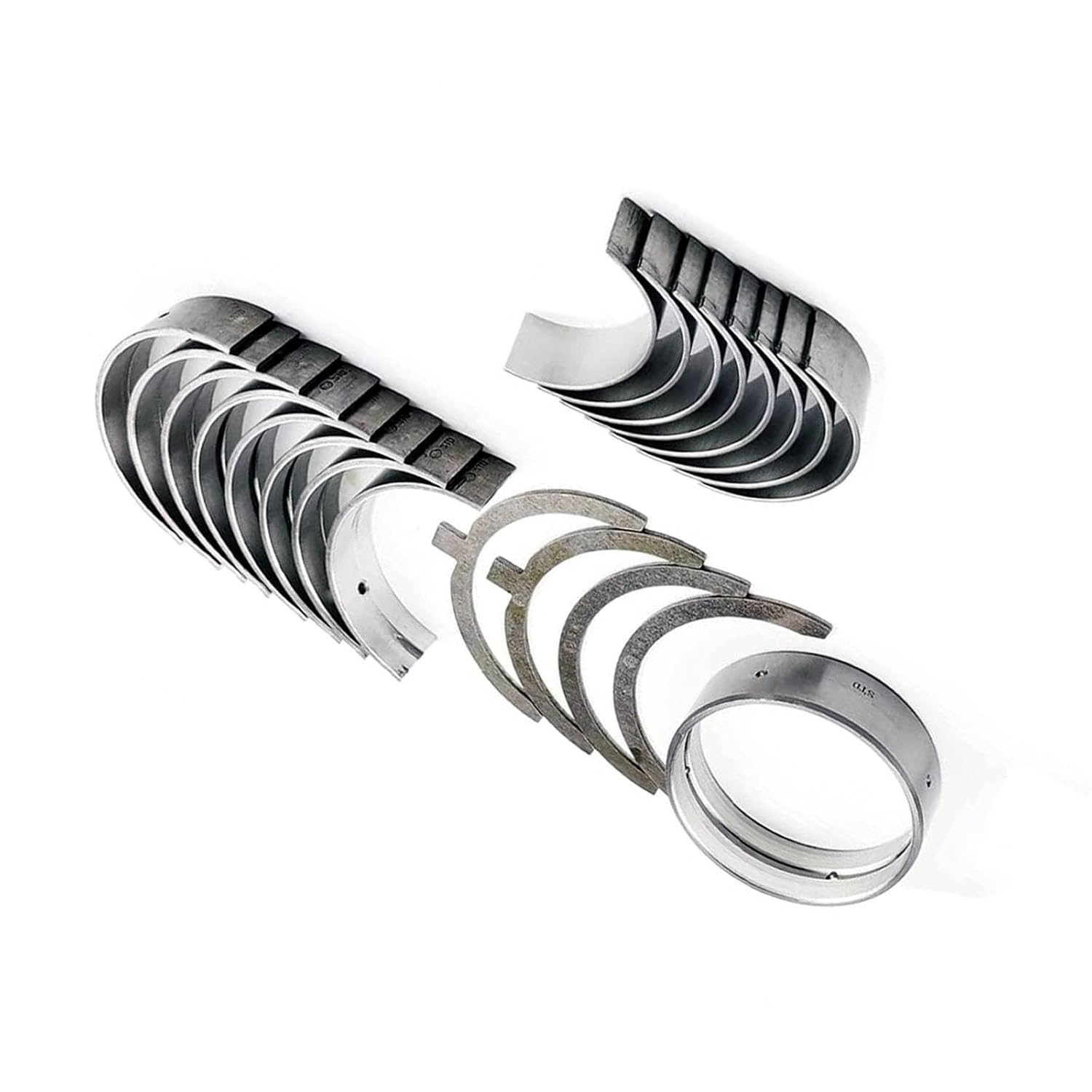 V1200 Main Bearing &Con Rod Bearings &Thrust Washer Suitable for Kubota V1200 Engine RX2750 RX245 RX275 Loader B2150 B9200 Tractor Piston Diameter 75mm STD V1200 Bearing kit Set