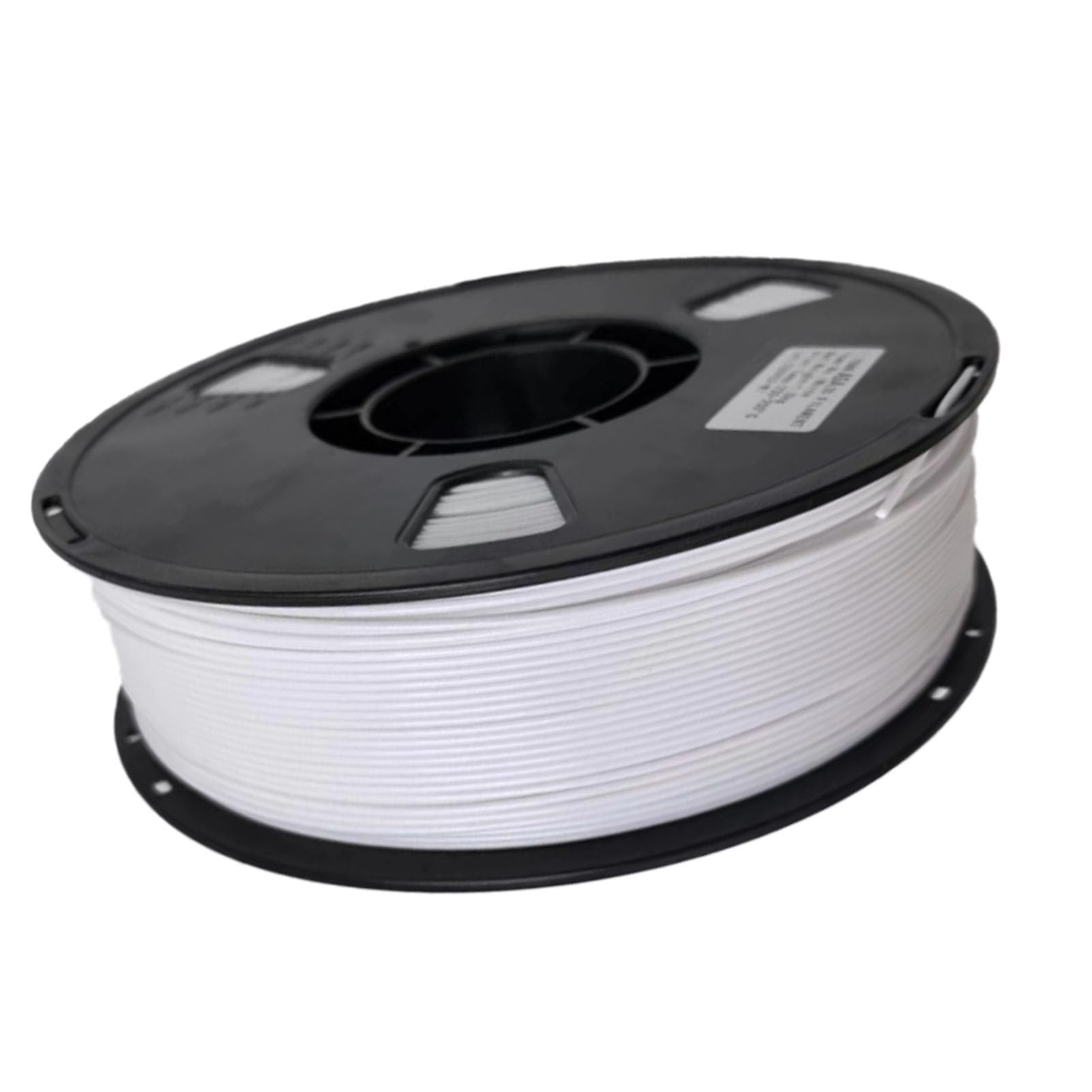 PLA 3D Drucker Filament 1.75mm 330m reines Farbfilament ohne Verknotung hohe Haftung und Überhangstabilität für präzises Drucken (Weiß)