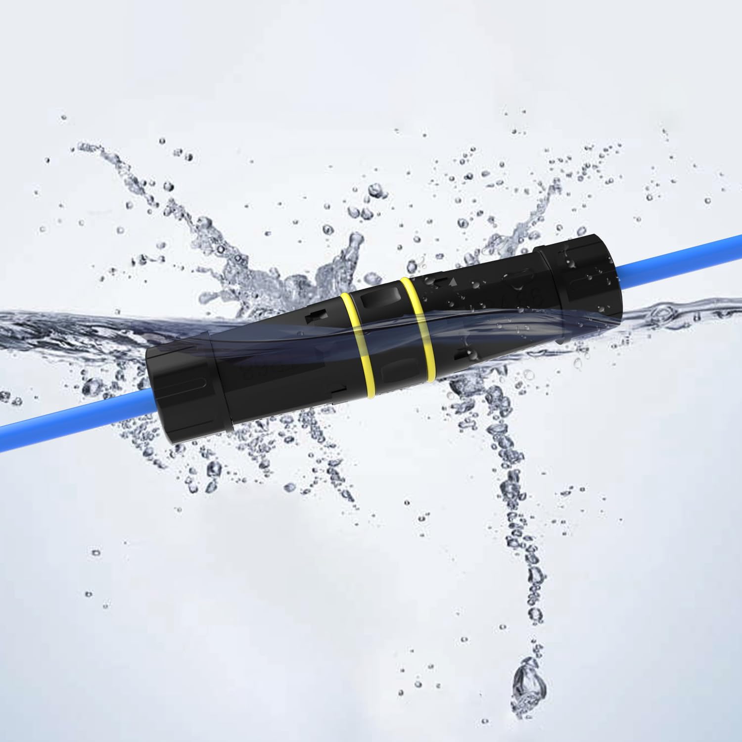 Coupleur RJ45 étanche IP68, coupleur Ethernet en cuivre pur blindé, connecteur LAN extérieur étanche IP68 pour câble Ethernet Starlink/Cat5/Cat6/Cat6A/Cat7 (3 pièces femelles)