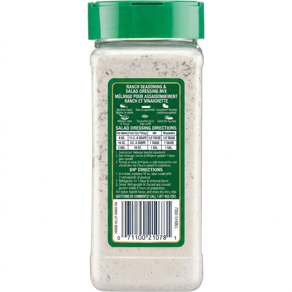 Hidden Valley Original Ranch Seasoning and Salad Dressing Mix, 16 Ounce